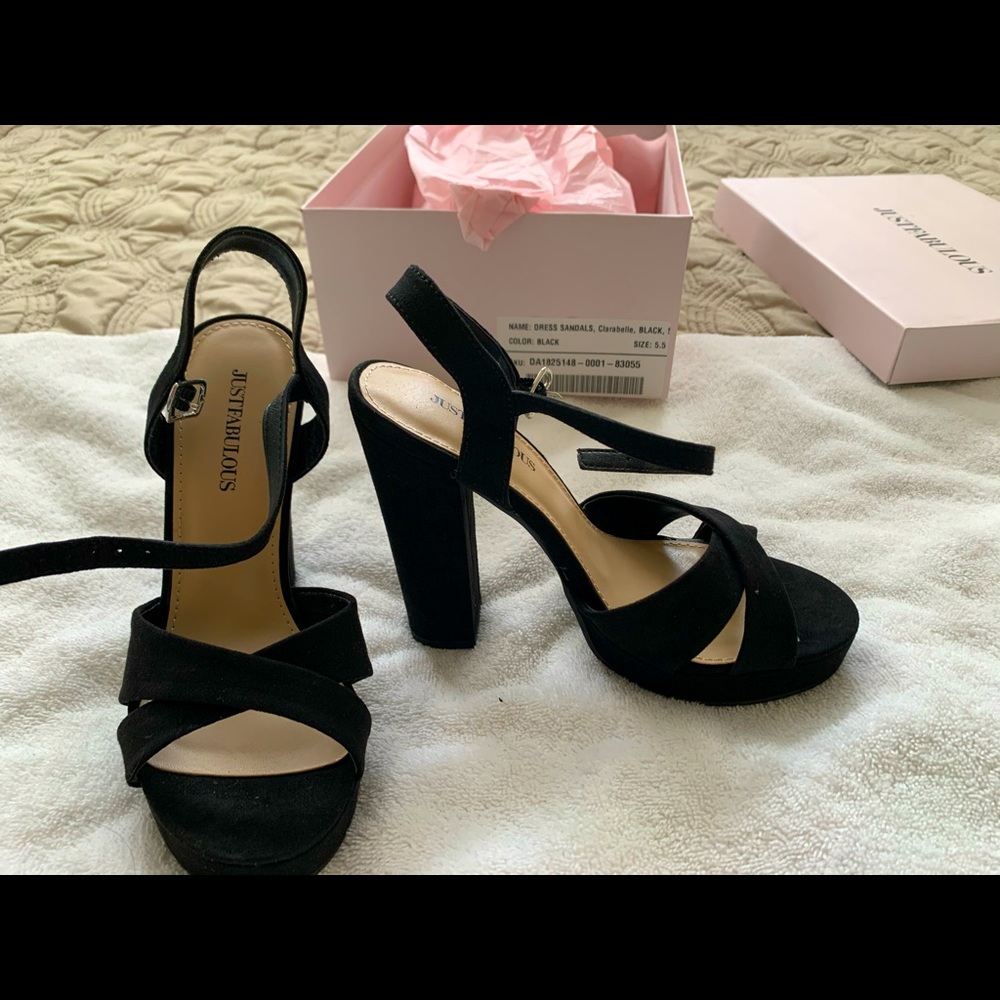 Heeled dressy sandals